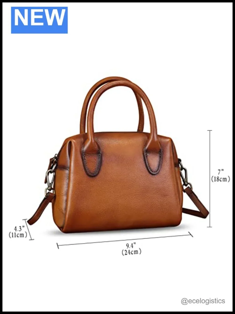 Genuine Leather Hobo Satchel Handbag Top Handle Crossbody Retro Purse